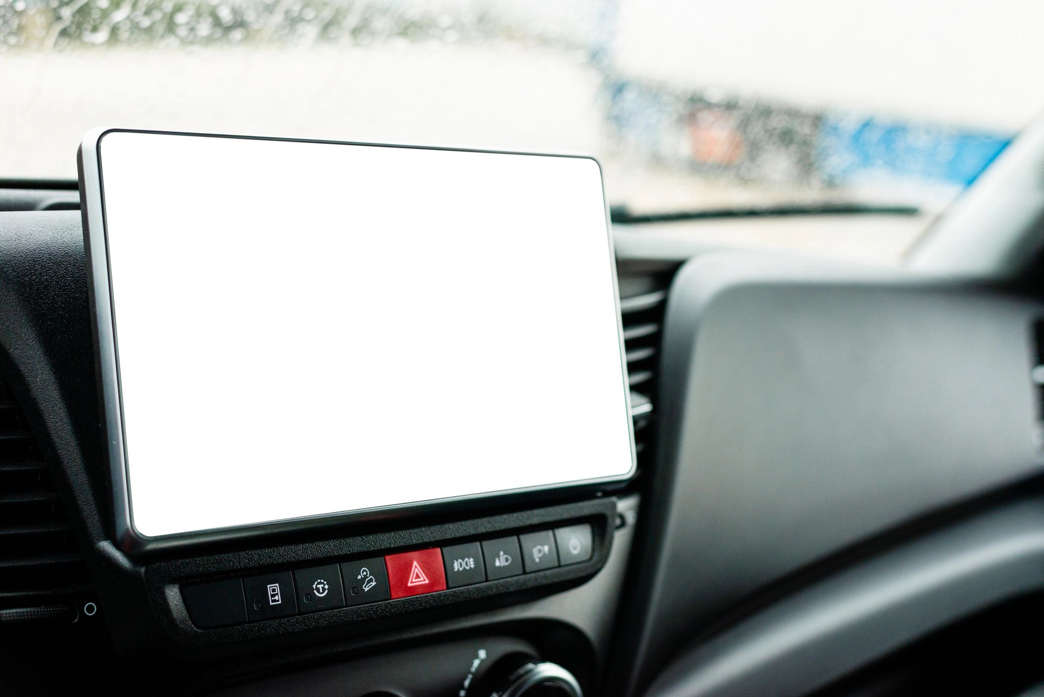 Pantalla de navegación vehicular para ilustrar monitoreo y control